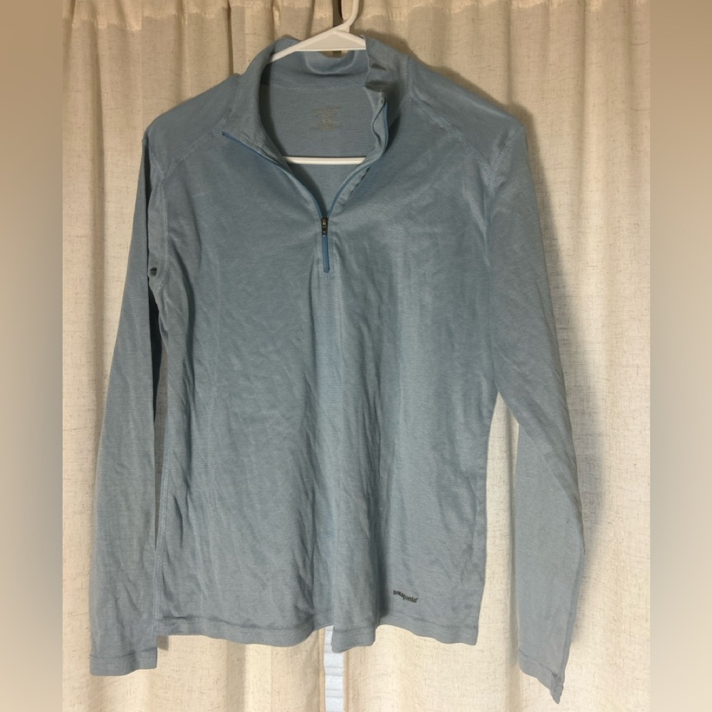 Patagonia Sky Blue Quarter-Zip Top